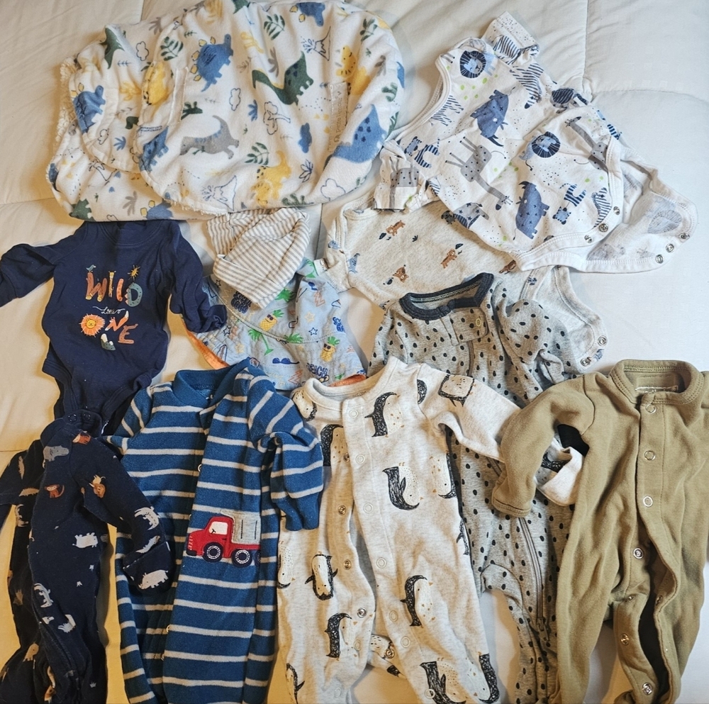 Lot Of Newborn Boy Clothes